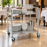 WAS servirna kolica 85 x 53 x 95 cm, inox, srebrna / 1950002