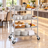 WAS servirna kolica 85 x 53 x 125 cm, inox, srebrna / 1950104