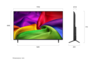 LG NanoCell televizor 50NU800B3LC, 4K Ultra HD, Smart TV, webOS 26, α7 AI Processor 4K Gen9, HDR10 / HLG, 2.0ch 20W, Crni