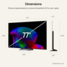 LG OLED televizor OLED77C6ELB, 4K Ultra HD, Smart TV, WebOS 26, alpha 11 AI procesorom Gen3, 120Hz izvorno (VRR 165Hz), (0,1 ms), Dolby Vision, Audio 2.2 ch, Crni