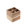 Leone organizator pribora za jelo 15 × 15 × 15 cm, drvo akacije / S5044