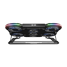 Rampage gaming postolje za laptop Prote R6, 6 ventilatora, RGB, držač za mobitel