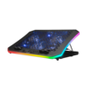Rampage gaming postolje za laptop Metafor AD-RC34, 10"-19", 6 ventilatora, RGB, crno