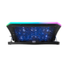 Rampage gaming postolje za laptop Metafor AD-RC34, 10"-19", 6 ventilatora, RGB, crno