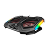 Rampage gaming postolje za laptop Spider AD-RC11, 15"-17", 2 ventilatora, RGB, crno