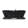Rampage gaming postolje za laptop Freez S48, 9"-17", 6 ventilatora, RGB, srebrno