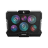 Rampage gaming postolje za laptop X-Gust AD-RC10, 6 ventilatora, Rainbow, crno