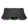 Rampage gaming postolje za laptop Showy AD-RC8, 15"-17", 180mm ventilator, RGB, crno