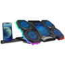 Rampage gaming postolje za laptop X-Ranger AD-RC14, 9"-17", 5 ventilatora, RGB