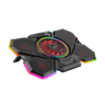 Rampage gaming postolje za laptop Coolflow S47, 10"-17", 5 ventilatora, crveno LED
