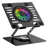 Addison rotirajuće postolje za laptop Steely AD-RC36, 360°, ventilator, RGB, crno