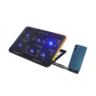 Rampage gaming postolje za laptop Sixpower R9, 6 ventilatora, RGB, držač za mobitel