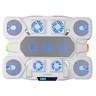 Rampage gaming postolje za laptop Glacier S50, 11 ventilatora, LCD, RGB, bijelo