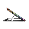 Rampage gaming postolje za laptop Blizzard R7, 13"-15.6", 6 ventilatora, LCD, RGB
