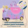 Trunki Glide dječiji kofer 3u1 – mačka Cassie Lilac