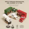 Le Toy Van Set drevenih kamina - Trailer Truck