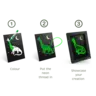 Kidywolf KIDYNEON Kreativni set za svjetleću zidnu dekoraciju - Dinosaur