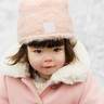 Elodie Plišana pletena kapa Furry Knit Beanie, Powder Pink 2-3g