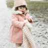 Elodie Plišana pletena kapa Furry Knit Beanie, Powder Pink 2-3g