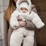 Elodie Plišana pletena kapa Furry Knit Beanie, Vanilla White 2-3g