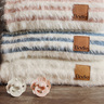 Elodie Plišana pletena dekica - Furry Knit Blanket, Vanilla White