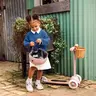 Banwood Romobil Trotinet - Dusty Pink + Pletena korpica