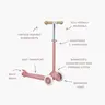 Banwood ECO Romobil Trotinet - Raspberry