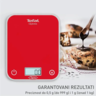 TEFAL kuhinjska vaga BC50U3V0 Optiss, do 5 kg, crvena