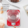 TEFAL kuhinjska vaga BC50U3V0 Optiss, do 5 kg, crvena