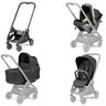 Peg Perego dječja kolica City Loop True Black / konstrukcija+sjedište