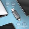 AXAGON čitač memorijskih kartica CRE-DAC, USB-A/USB-C, SD/microSD