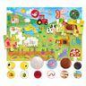 HEADU Montessori Taktilne puzzle - Farma