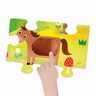HEADU Montessori Taktilne puzzle - Farma