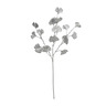 Bizzotto novogodišnja ukrasna grana Gingko 70 cm, srebrna