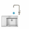 Alveus set: desni sudoper ONE 50 i česma Flora – inox
