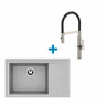 Alveus set: desni sudoper PURE-G 70 i česma Mirage-PS – siva/inox