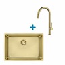 Alveus set: sudoper KOMBINO 50 Monarch Gold i česma Nova-PS Monarch Gold – zlatna