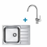 Alveus set: reverzibilni sudoper LINE 110 i česma Savannah – inox/krom