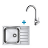 Alveus set: reverzibilni sudoper LINE 110 i česma Tonia – inox/krom