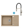 Alveus set: sudoper CADIT 100 i česma Mirage-PS – bež/inox