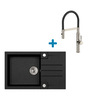 Alveus set: sudoper ROCK 130 i česma Mirage-PS – antracit/inox