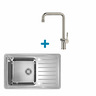 Alveus set: reverzibilni sudoper GALEO 20 i česma Flora – inox