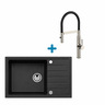 Alveus set: sudoper CADIT 100 i česma Mirage-PS – siva/inox