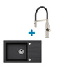 Alveus set: lijevi sudoper PURE-G 70 i česma Mirage-PS – bijela/inox