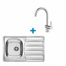 Alveus set: reverzibilni sudoper ZOOM 20 i česma Savannah – inox/krom