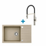 Alveus set: sudoper INTERMEZZO 130 i česma Mirage-PS – bež/inox