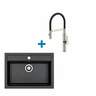 Alveus set: sudoper ATROX 30 i česma Mirage-PS – antracit/inox