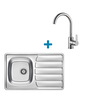Alveus set: reverzibilni sudoper ZOOM 20 i česma Tonia – inox/krom