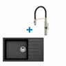 Alveus set: reverzibilni sudoper CADIT 40 i česma Mirage-PS – antracit/inox