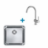 Alveus set: sudoper LUNO 30 i česma Savannah – inox/krom
